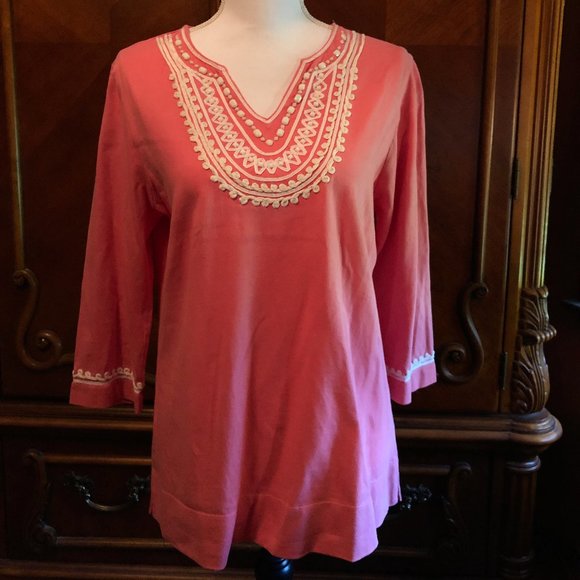 Appleseed's Tops Appleseeds Pretty Pinkishsalmon Colored Top Poshmark